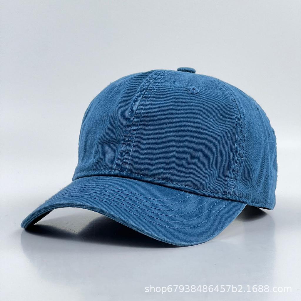 Light plate pure cotton cap men's and women's four-season sunscreen sunshade casual versatile washed baseball cap Europe and America