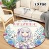 Re Zero Round Area Rug Carpet Rug For Living Room Bedroom Sofa Playroom Decor Nonslip Floor Mat