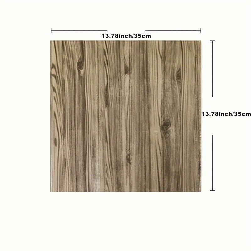 3D Wall Sticker Wood Grain Foam Self-Adhesive Do-It-Yourself 35X35Cm Waterproof And Moisture-Proof Ceiling Bedroom Kitchen Wallpaper