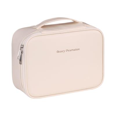 XIAOXIAODEDIAN Cosmetics and Skincare Large Convenient Cute PU Popular Makeup Pouch Storage Velcro Expanded 24cm 9cm High Handbag, Hangable, Capacity,