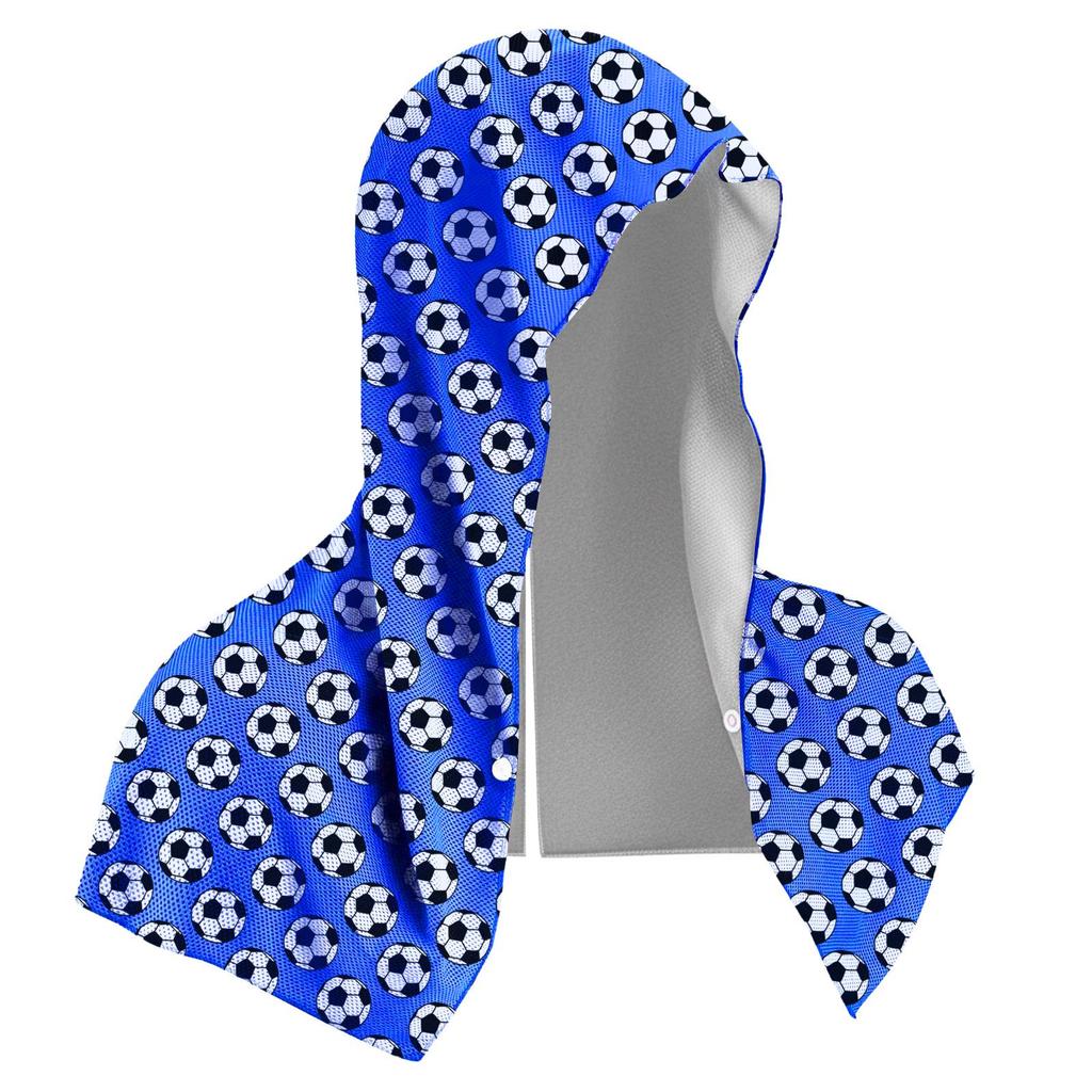 Quick-Dry Cooling Sports Towel Hoodie for Beach, Camping, Fitness & Sun Protection