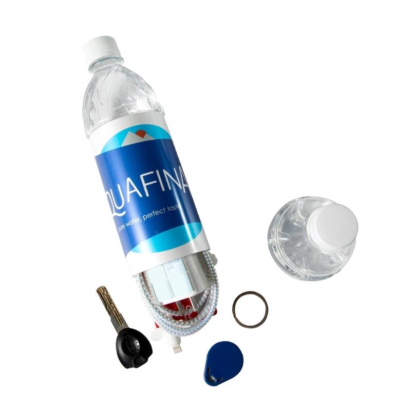 Botella de Agua Oculta Caja Fuerte de Desvío Caja de Dinero Compartimento Secreto para Guardar Lata Contenedor de Seguridad Compartimento de Almacenamiento para Tarjetas Llaves Efectivo