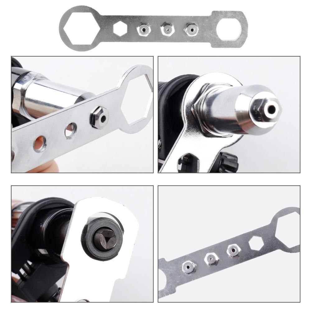 Quick & Easy Rivet Pulling Drill Bit Adapter with Hex Shaft Professional Rivet Gun Adapter,2.4/3.2/4.0/4.8mm,Cordless Rivet Gun