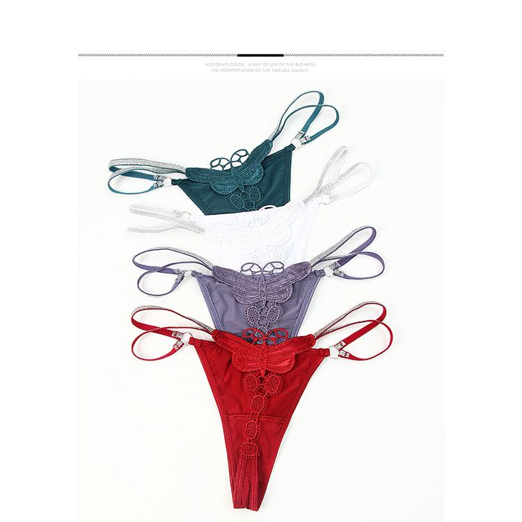 Sexy G String Underwear Women Panties T-Back Floral Embroidery Briefs Female Lingerie Erotic Girls Thongs Bikini