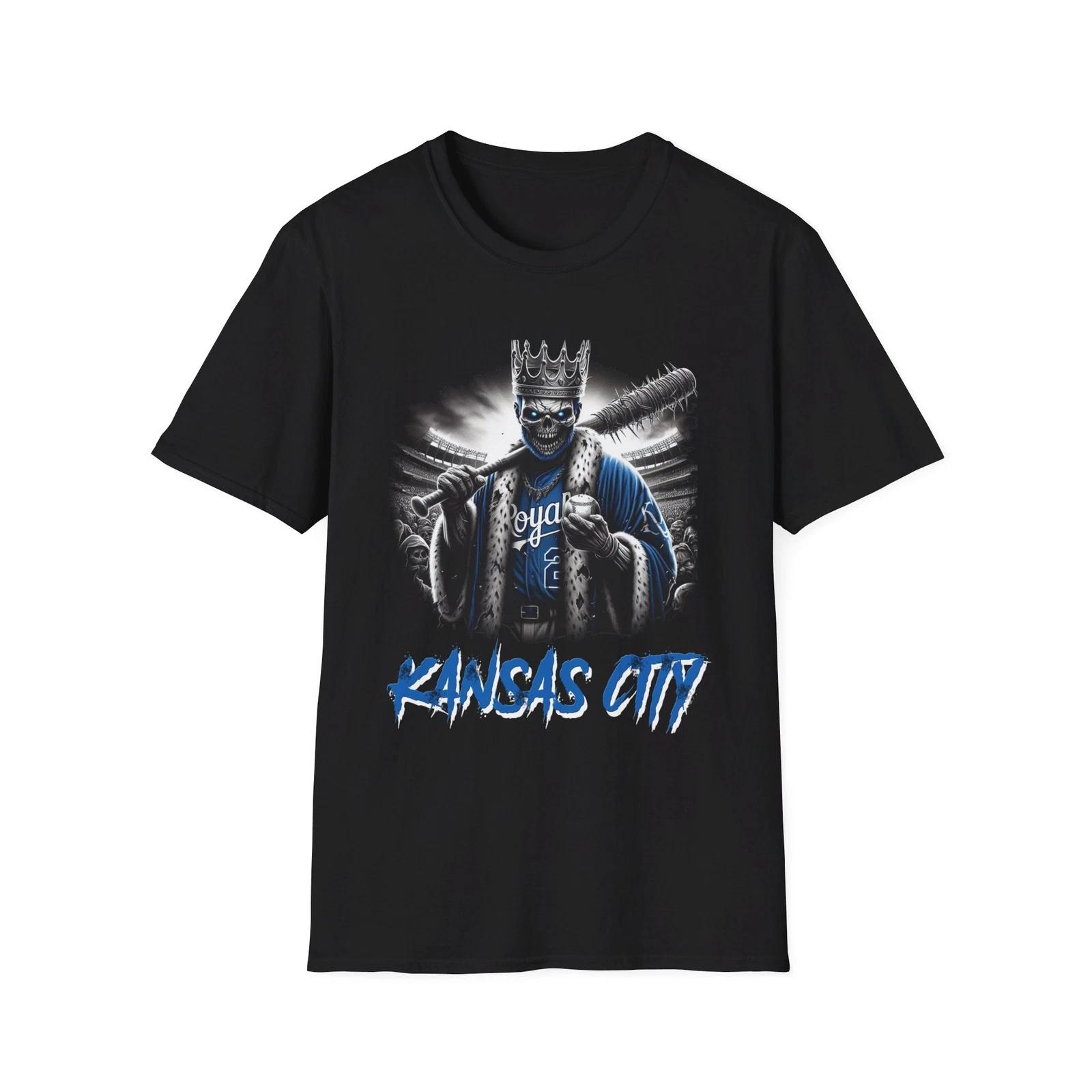 Kansas City Royals Horror Mashup T-Shirt - Creepy Royals Fan Apparel XXL