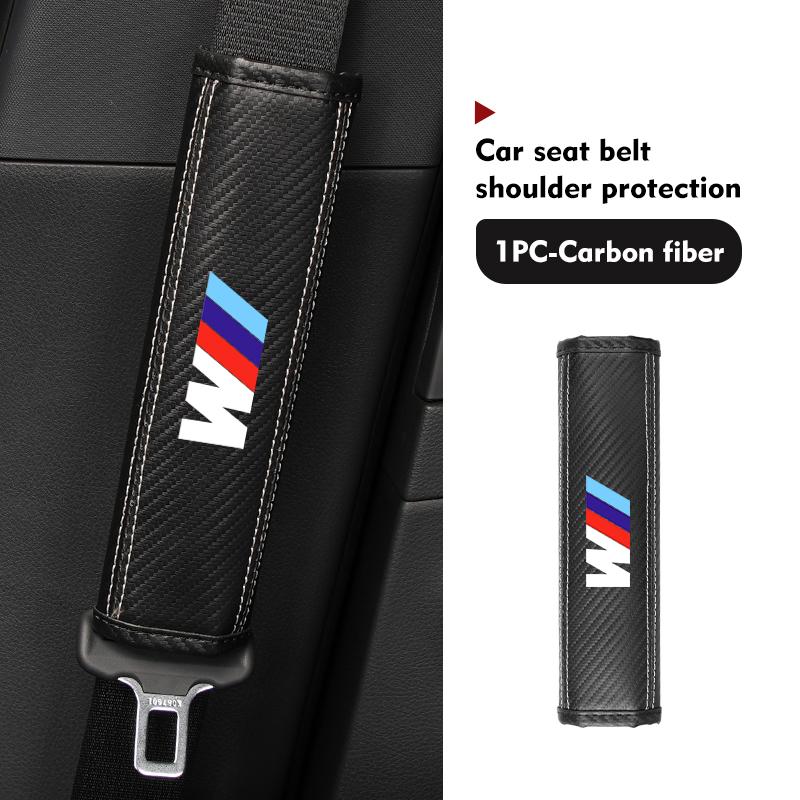 For BMW Leather Car Seat Belt Shoulder Cover Protection Accessories E30 E34 E36 E39 E46 E52 E53 E60 E61 E62 E70 E71 E83 DJ1