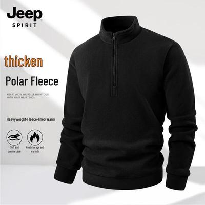 JEEP SPIRIT Men's 2025 Fleece Lined Pullover Hoodie