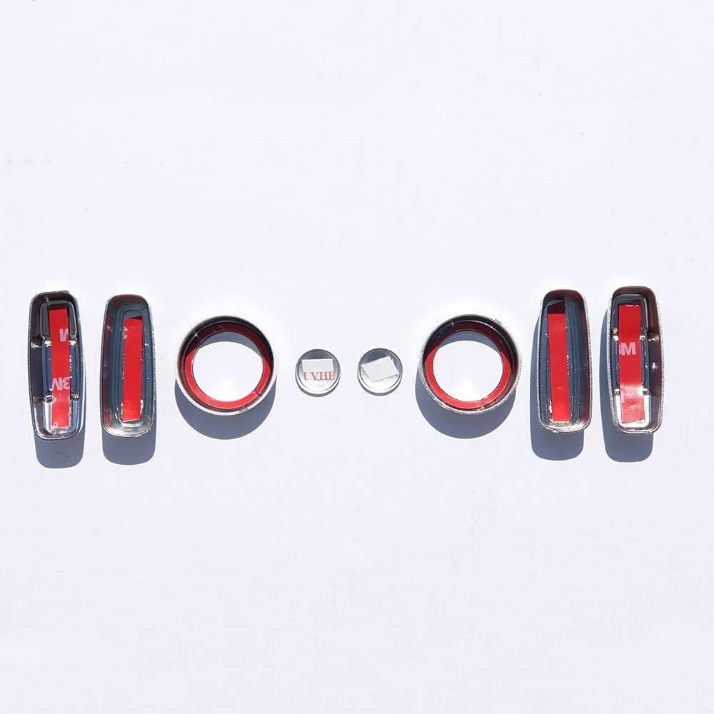 ABS 8Pcs Seat Adjustment Button Trim Cover Accessories for Land Rover Defender 110 2020 (Silver)