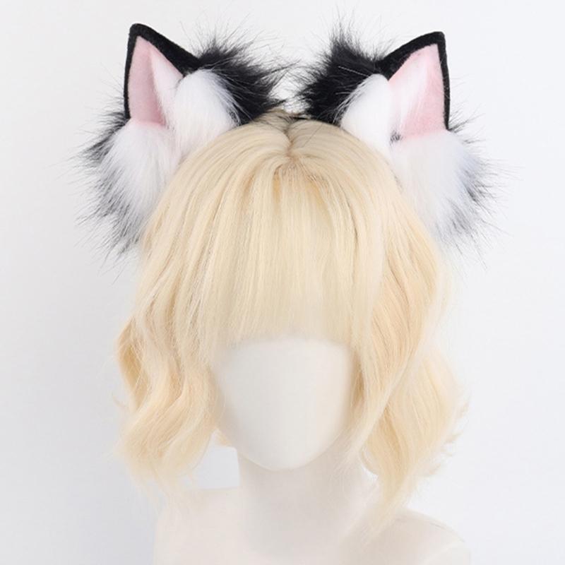 Fuchsohren-Stirnband mit Schwanz Fuchs Katzenohren und Schwanz Set Halloween Cosplay Party Fuchs Kostüm Zubehör Kind Erwachsener