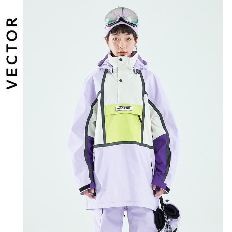 VECTOR Adult Ski Suit: Cold-Proof Winter Windproof Jacket and Pants Set for Men and Women