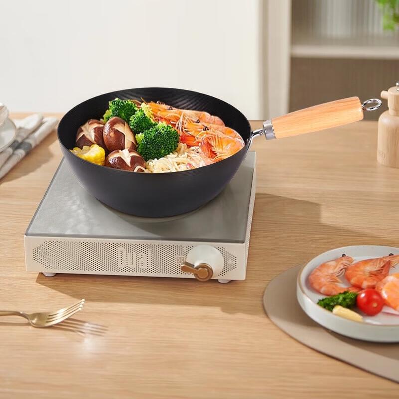 Aishiqi 24CM Japanese Uncoated Non-Stick Wok