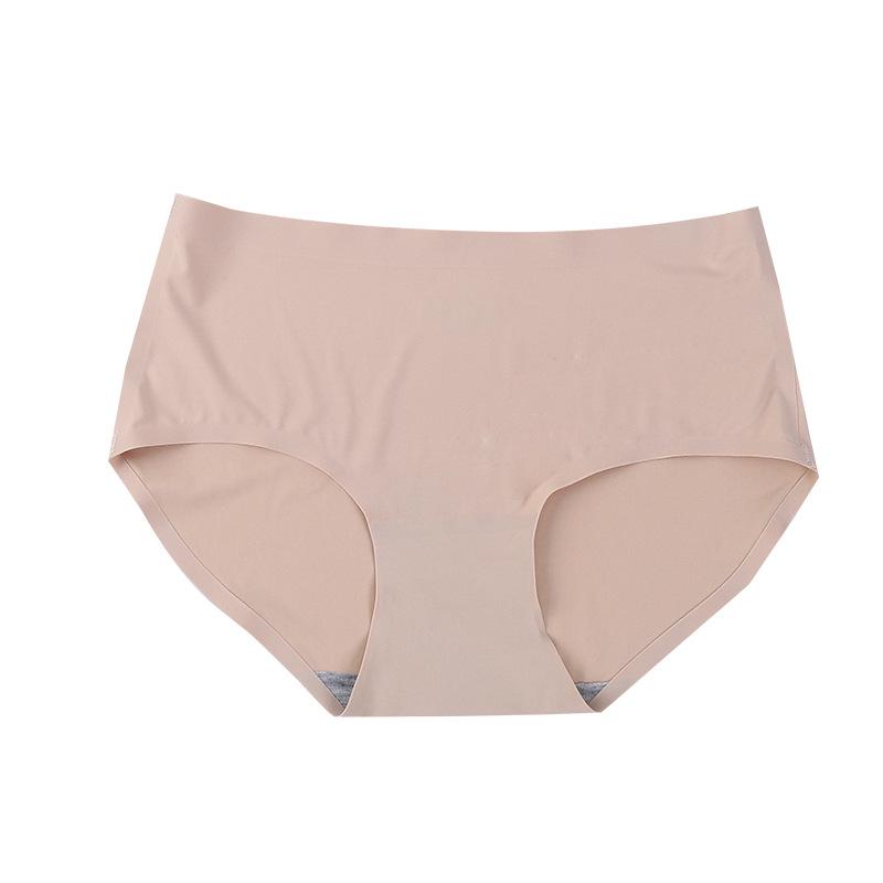 Damen Eisseide Nahtlose Mid-Waist Atmungsaktive Dreiecksslips