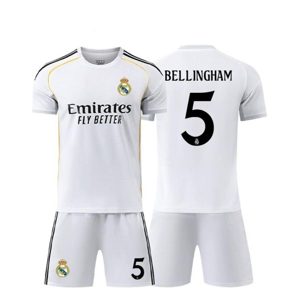 Real Madrid 25/26 Home Jersey #10 Mbappé | Adidas White Kit | Bellingham 5 & CR7 Option 150cm