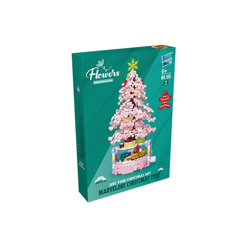 Christmas Presents Christmas Tree Building Block Assembly Accessories DIY Building Block Potted Christmas Tree