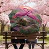 1PC Flamingo Jungle Automatic Open/Close Umbrella Compact Folding Umbrella with 8-Rib Shaft Lightweight Esign, Fashion Lovers1234A