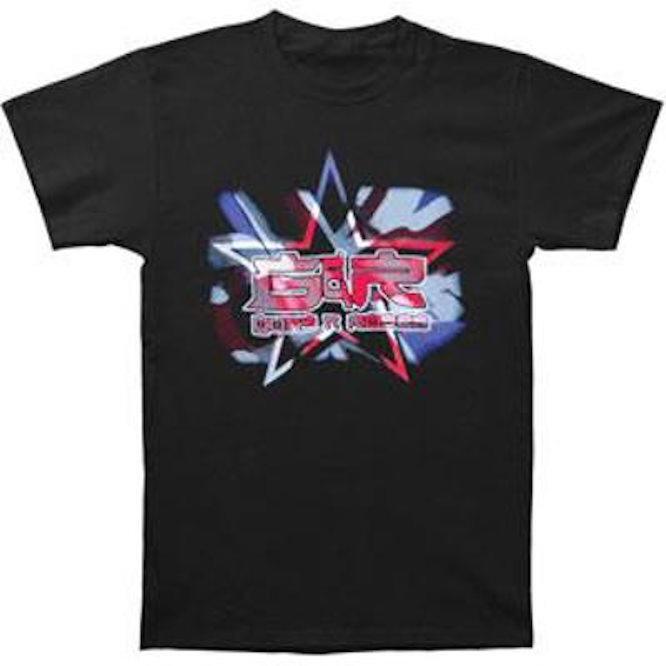 T-shirt Guns n Roses 2002 World Tour Shirt - Union Jack Flag Unisex T-Shirt XXXXL