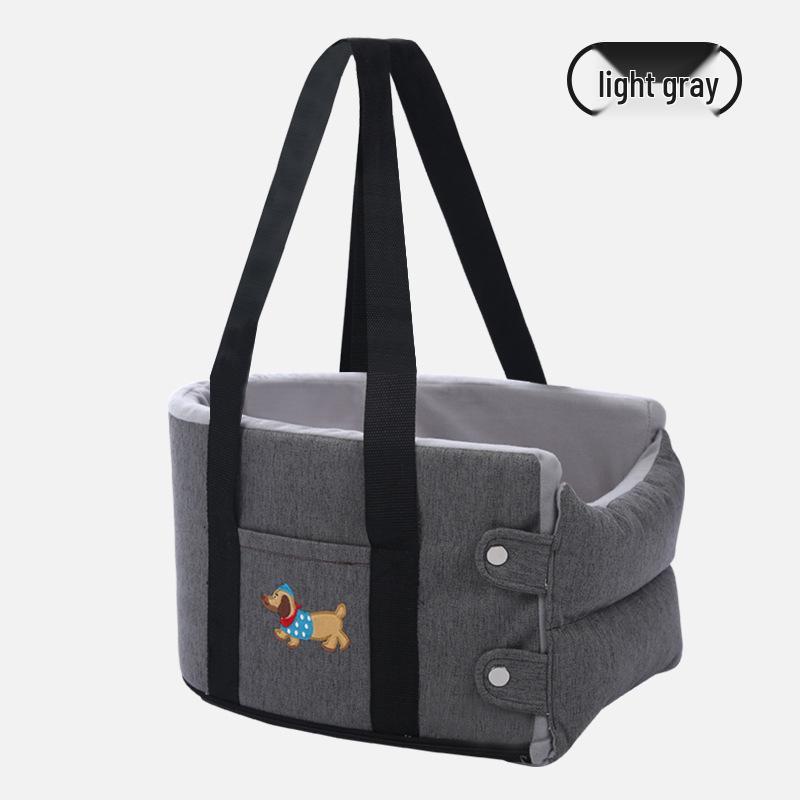 Compact Pet Car Console Bed for Small Dogs and Cats