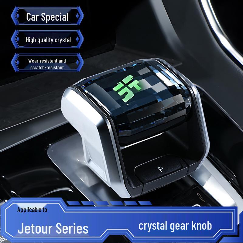 Jetour Traveller Crystal Gear Knob with Light: Shift Lever Decoration Accessories