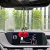 Cute Cherry Decors Keychains Decoration Charming Cherry Design Hanging Pendant Handmade Ornament for Car Mirror and Keys