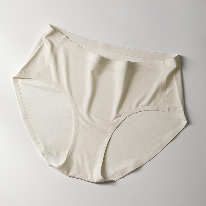 Women's Spring and Summer Cotton Anti Bacterial Extended High Waist Free Briefs