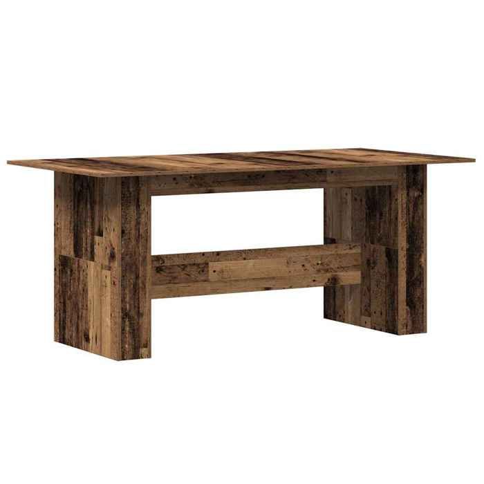 VidaXL Table à manger vieux bois 180x90x76 cm bois d'ingénierie, table, table de dîner, meuble à manger, table de cuisine, 855844
