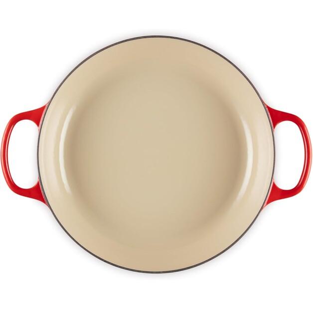 Сковорода Le Creuset Gourmet Professional, чугунная, круглая, 30 см, 3.5 л, красная (21180300602430)