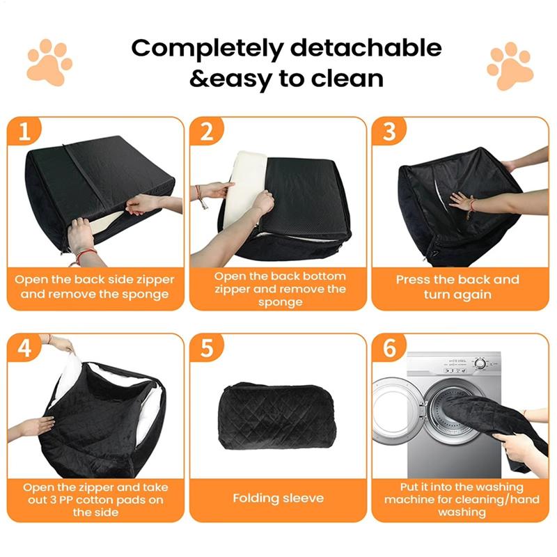 Pet Seat With 2 Side Pockets Automotive Cushion For Vehicles For Pet Car Seat Puppy RV SUV Truck Front And Backseat Travel