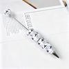 Halloween Pumpkin Bead Diy Crafting Pens Making Kit Ballpoint Pen Beaded Rhinestone Pen For Students School Office