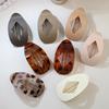 Diamond-shaped Flat Oval Hairpin, Duckbill Hairpin for Back of Head Bun, Elegant Shark Hairpin