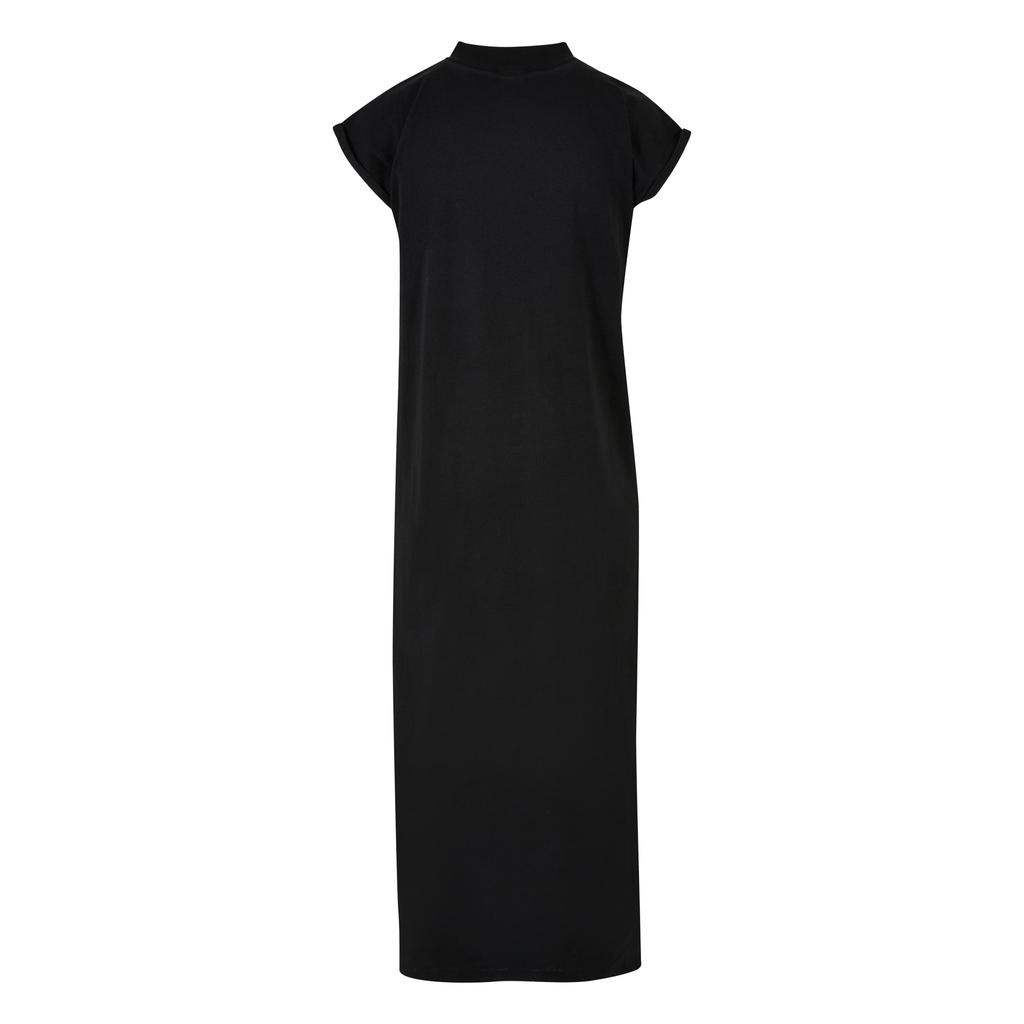 Build Your Brand Womens/Ladies Extended Shoulder Long Midi Dress