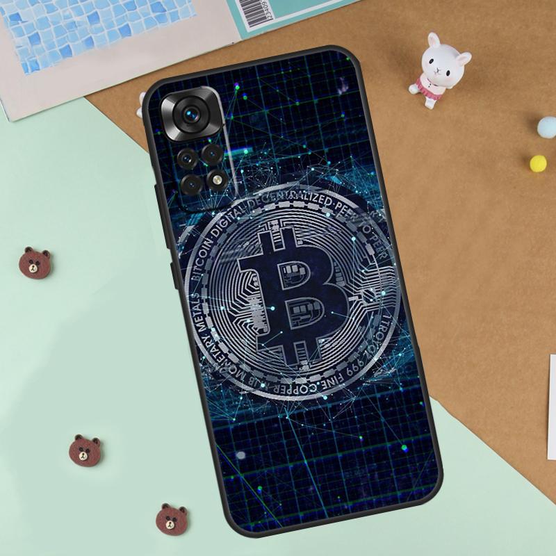 Bitcoin Case For Xiaomi Redmi 14C 10C 12C 13C Cover For Redmi Note 14 Pro 13 9 10 11 12 10S 11S 12S