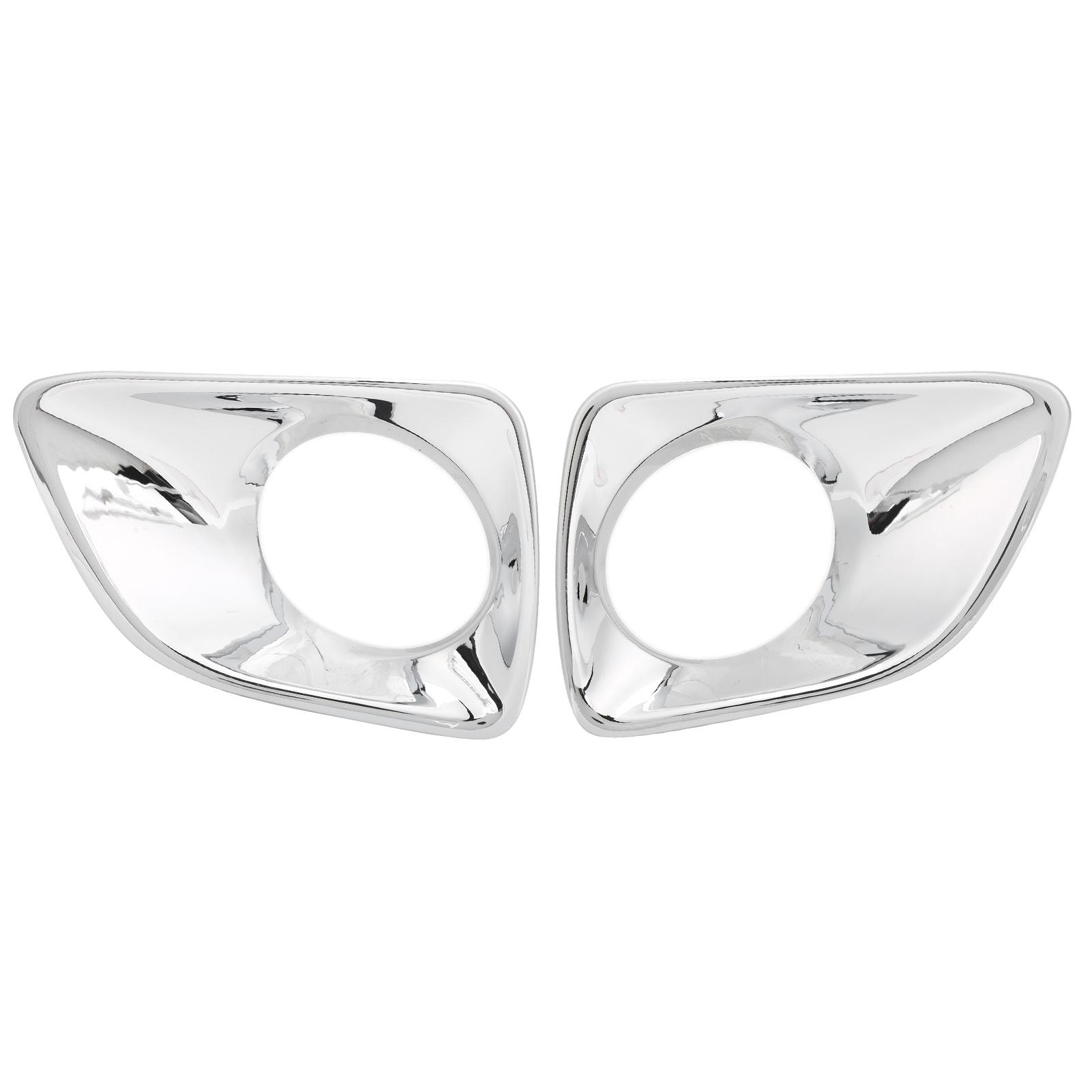 

2 шт. Накладки на крышки передних противотуманных фар, хромированные, декор противотуманных фар, подходят для Nissan Navara NP300 Frontier