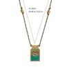 Gold Plated Retro Tarot Card Necklace Elegant Retro Tarot Card Necklace With Delicate Designs for Daily Wear Parties