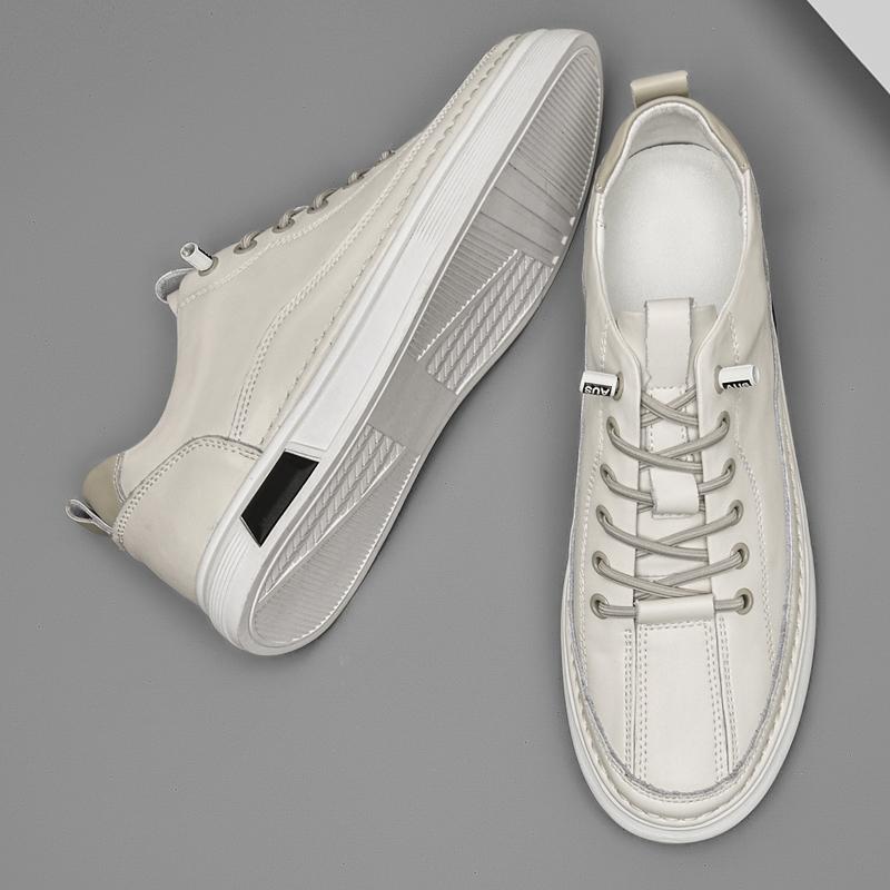 Fashion Classic Fashion Skateboard Footwear for Men Thick Soled Sneakers Anti Slip Man Casual Shoes Genuine Leather Mens Tenis Masculino