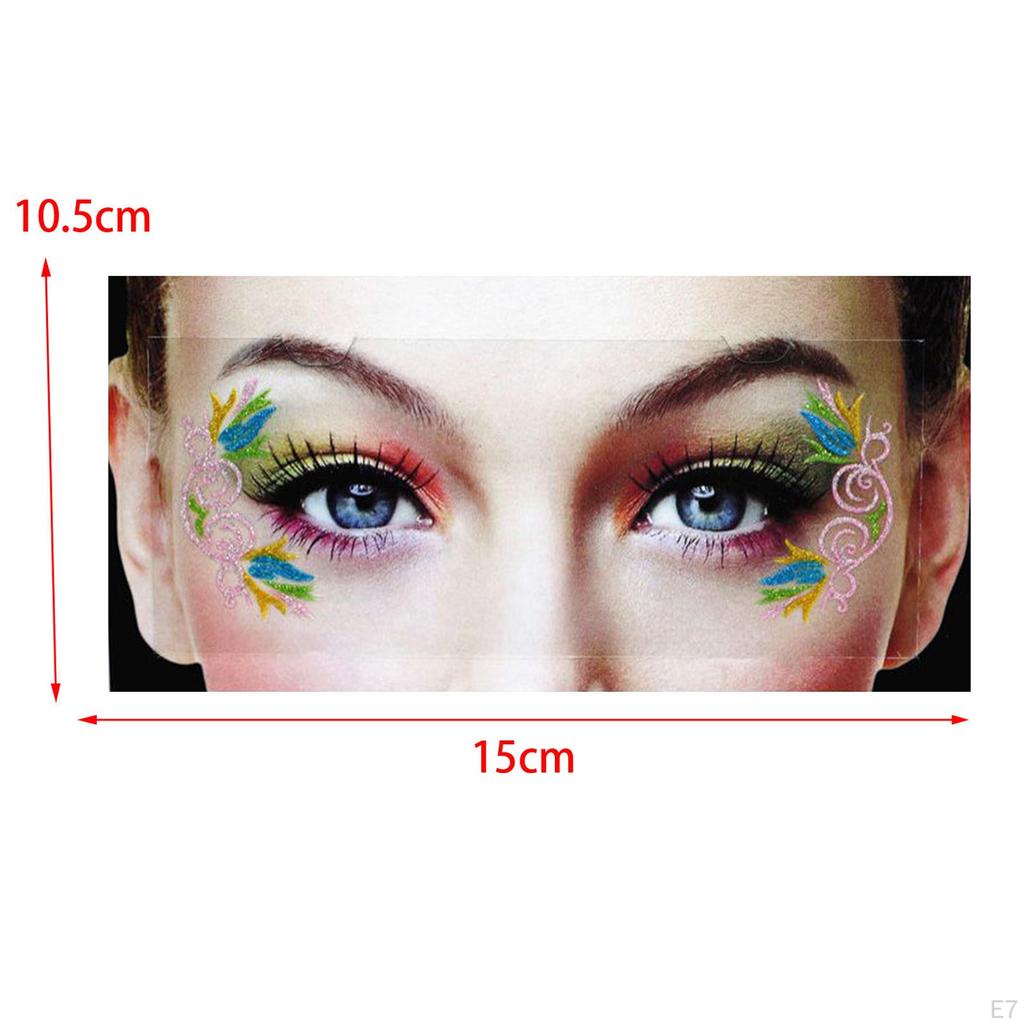 Eye Shadow Stickers Decals Festival Party Sticker Makeup for Stage Performance Masquerade