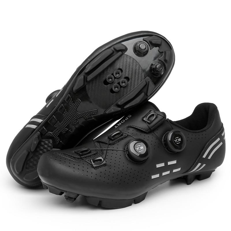Rennradschuhe Mit Steifer Sohle Atmungsaktive Passform Herren Damen Große Größe MTB Fahrrad Option Ohne Cleats