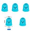 5/10Pcs Silicone Finger Sleeve Slip Antis-scalding Needle Flip Book Money Playing Piano Thimble Tip Hollowed Out Breathable
