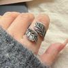 Xiaomi 925 Sterling Silver Rings for Women Couple Minimalist Handmade Simple Retro Leaf Ring Fine Jewelry Gift Prevent Allergy