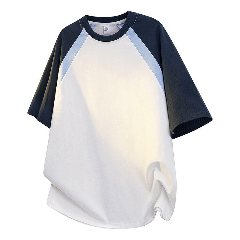 American Style Men's Short Sleeve Heavyweight Loose Jersey T-shirt