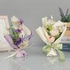 Artificial Flower Bouquet Real Looking Artificial Rustic Vintage Bridesmaid Holding Flower for Valentine's Day