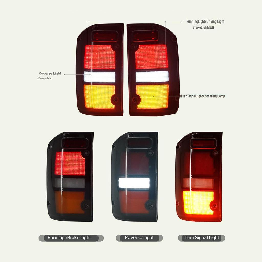 LED Tail Light Assembly with Turn Signal and Brake for 1987-1997 PATROL Y60