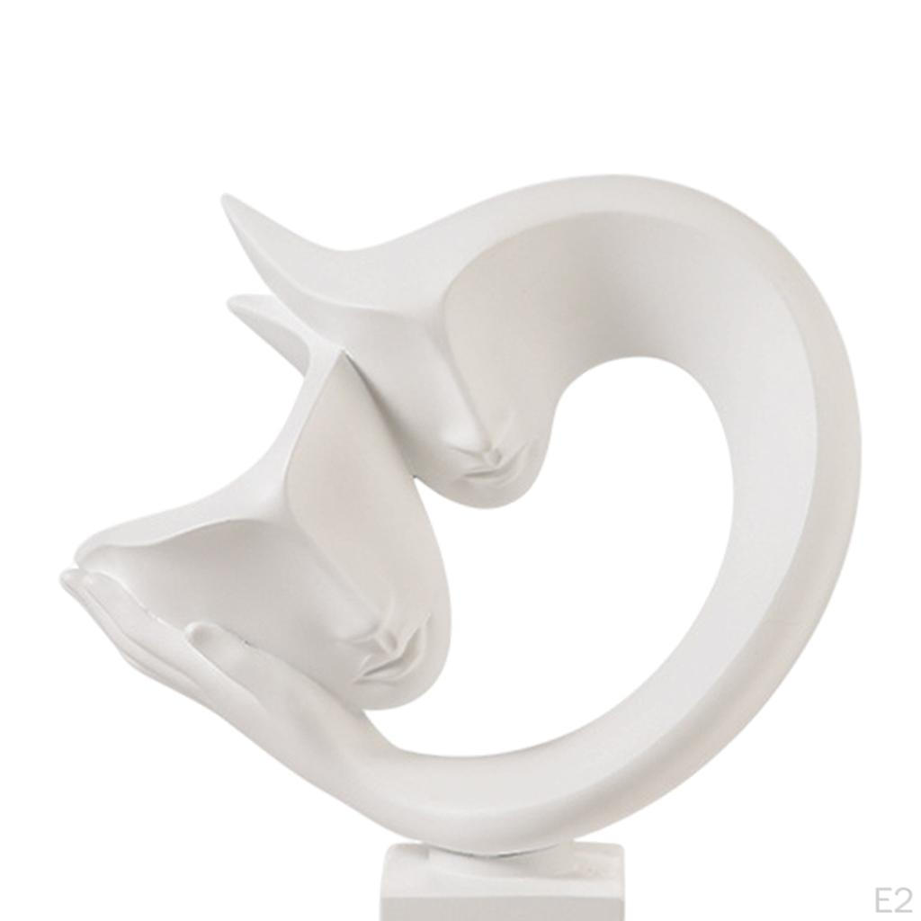 Abstract Statues Sculpture, Crafts Character Passionate Embrace Figurines for Shelf