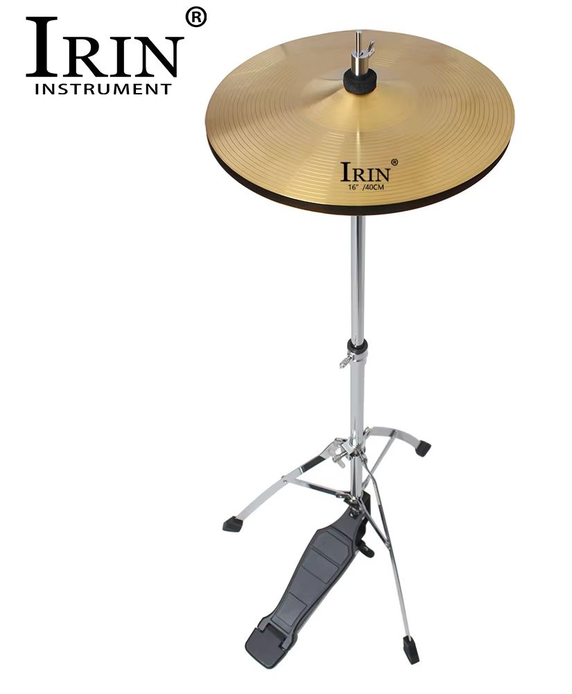 IRIN Brass Cymbal 8''10''12'' Inch Gold Gong Jazz Drum Durable Brass Splash Crash Kide Hi-Hat Cymbals Percussion Accessory