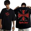Iron Cross Print T Shirt Men's Hip Hop Harajuku Streetwear T-shirt Male Fashion Retro Oversized Tshirts Tops