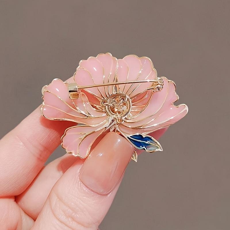 High-End Elegant Luxury Peony Flower Brooch Chinese Style Opulent & Graceful, Fashion Accessory for Dress, Suit, Coat Pin