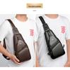 BOLINDAISHU Men's Genuine Leather Cowhide Chest and Messenger Bag