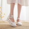 [Die Yun] 2025 Spring New Old Beijing Cloth Shoes Women's Inner Height Increase Embroidered Shoes New Chinese Antique Hanfu Shoes