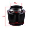 Air Filter 70 Mm High Cold Air Filters 2.75 Inches Black For Car Motorcycle