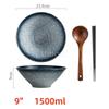 Japanese Noodles bowl restaurant household Spicy large big capacity ceramic soup dumpling bowl Wonton Italian pasta noodles bowl