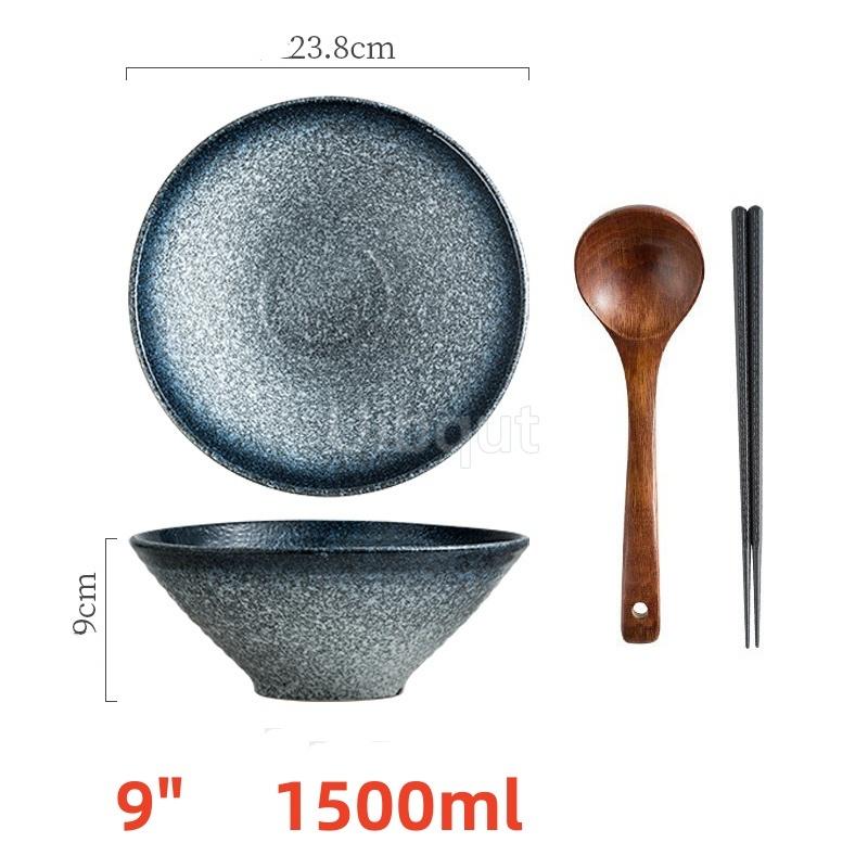 Japanese Noodles bowl restaurant household Spicy large big capacity ceramic soup dumpling bowl Wonton Italian pasta noodles bowl